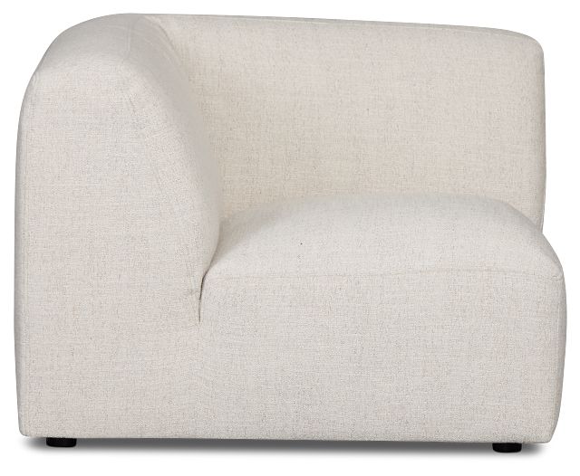 Baylor Light Beige Fabric Corner Chair