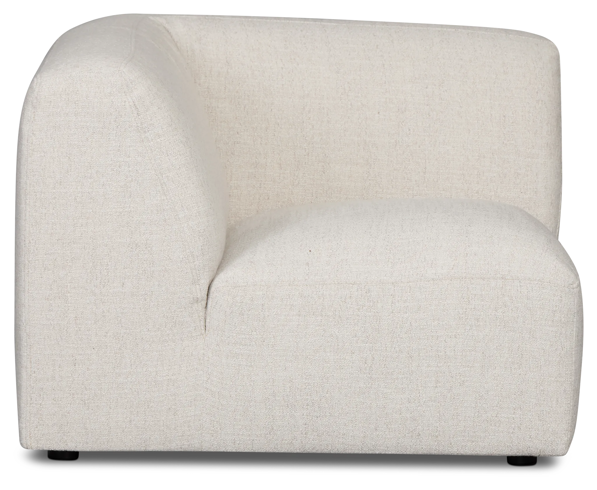 Baylor Light Beige Fabric Corner Chair