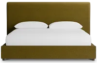 Grayton Elite Dark Green 54" Upholstered Platform Bed