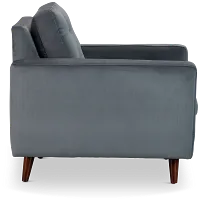 Mila Gray Velvet Chair