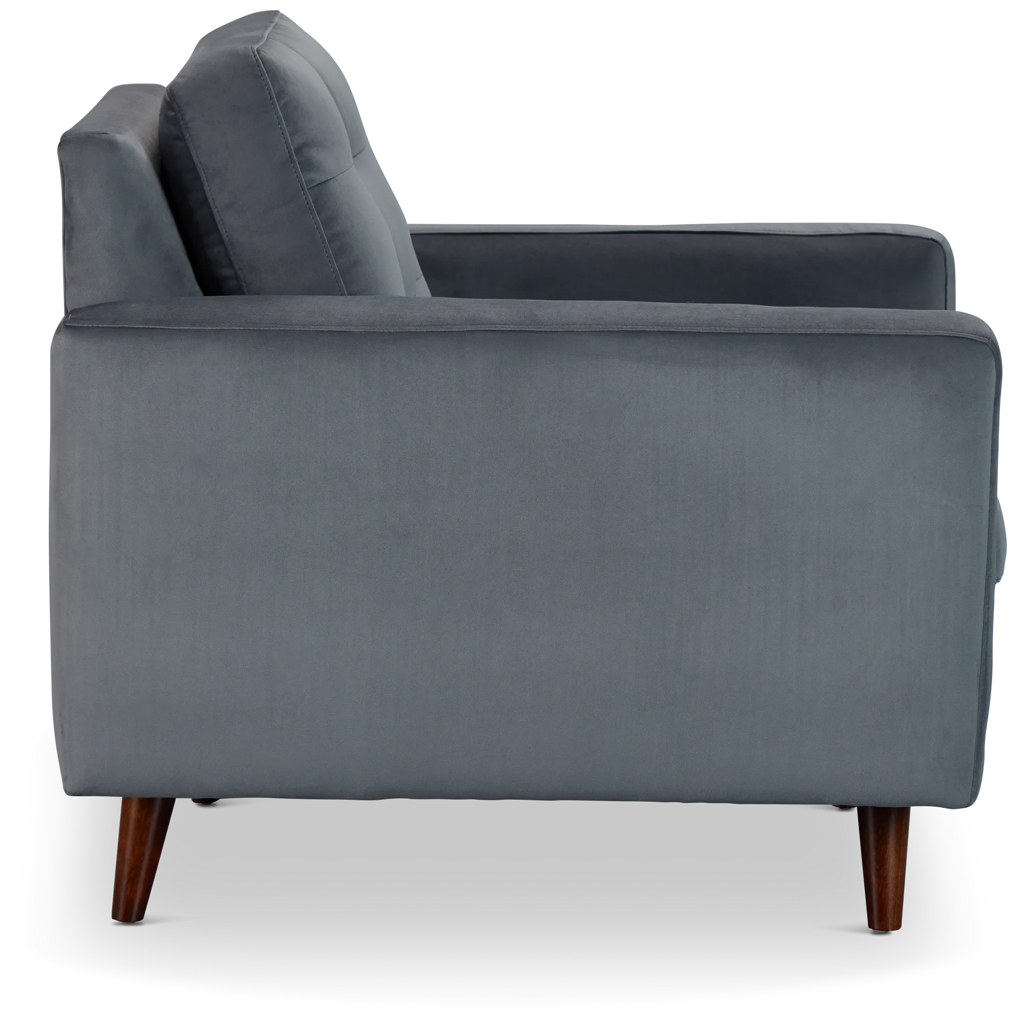 Mila Gray Velvet Chair