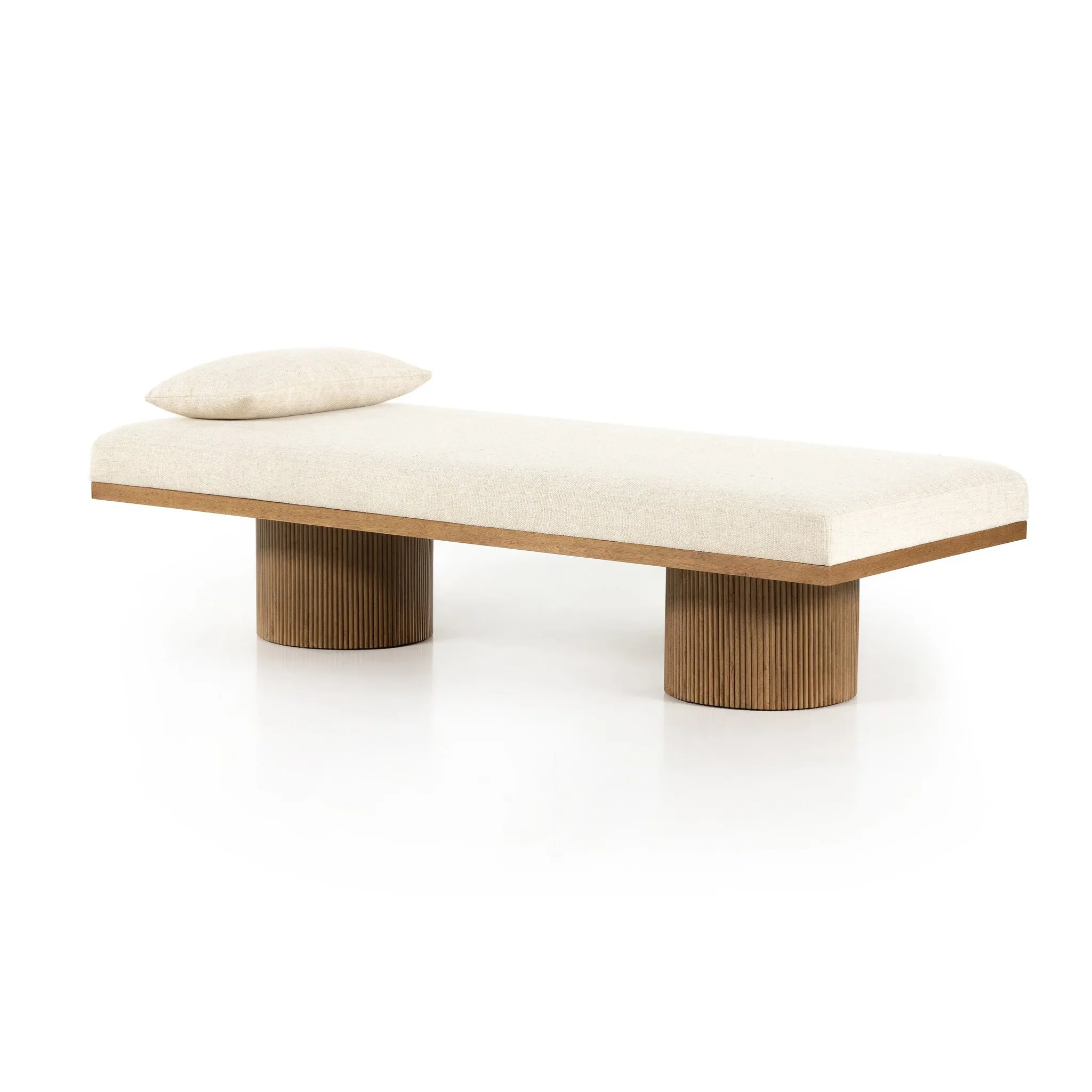 Four Hands Zayne Ivory Fabric Accent Chaise