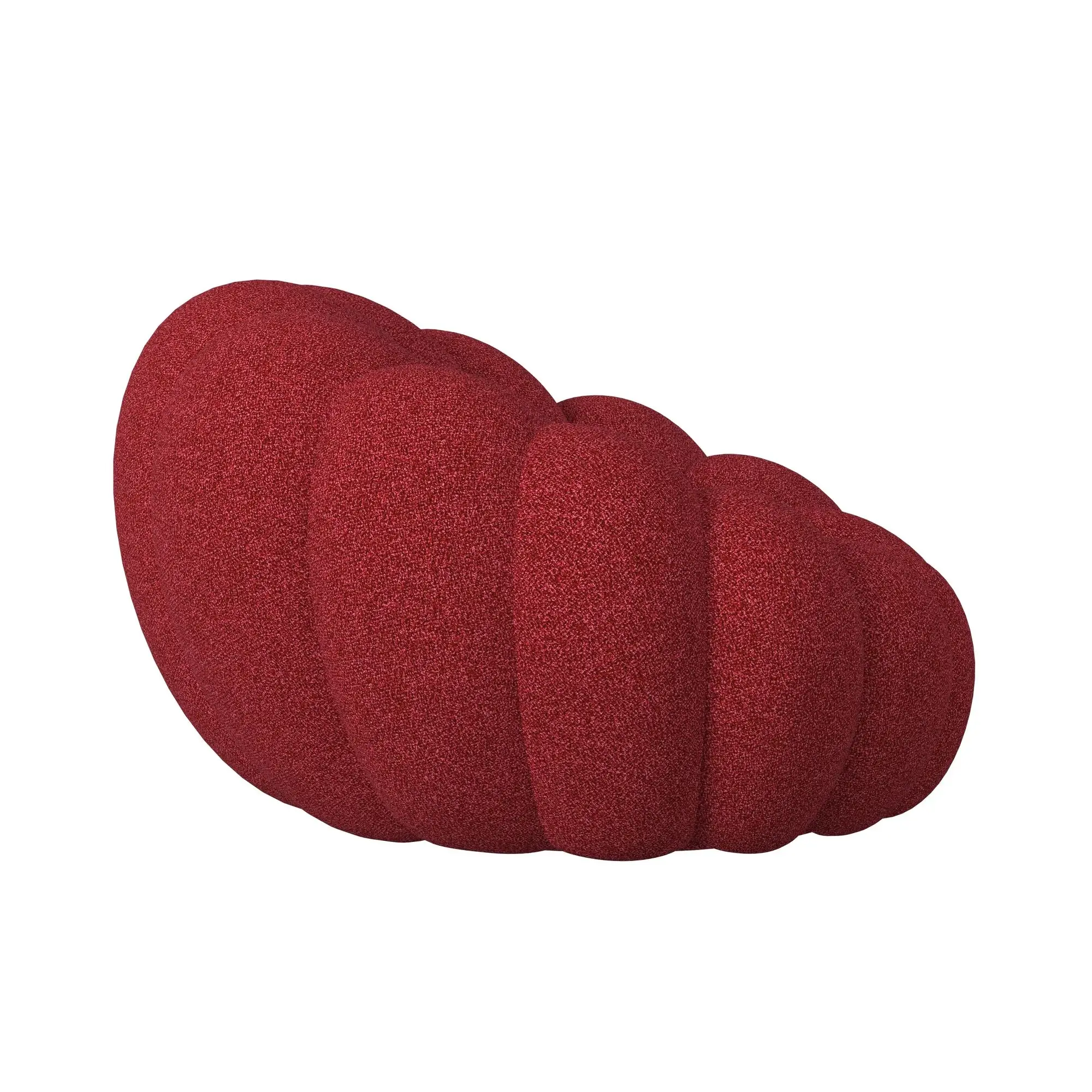 Kenzo Red Fabric Chair & Ottoman Kenzo Red Fabric Chair & Ottoman