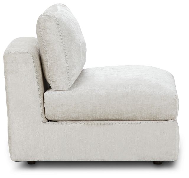 Oasis Light Beige Fabric Armless Chair (2)
