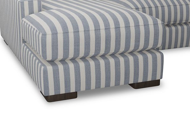 Edgewater Sea Lane Dark Blue Medium Left Chaise Sectional