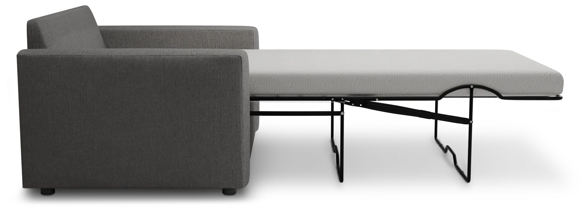 Siesta Peyton Gray Fabric Memory Foam Sleeper