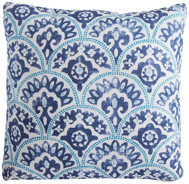 Tomini Blue 20" Accent Pillow