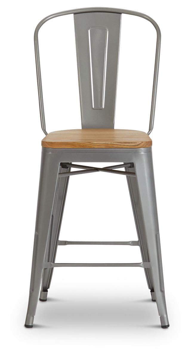 Huntley Light Tone 24" Wood Barstool