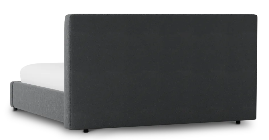 Grayton Delray Dark Gray 44" Upholstered Platform Bed