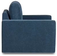 Addie Blue Fabric Swivel Chair