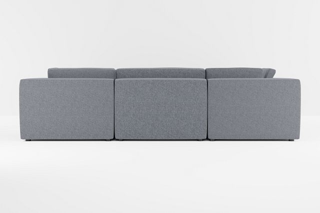 Destin Elevation Gray Fabric 8-piece Modular Sectional