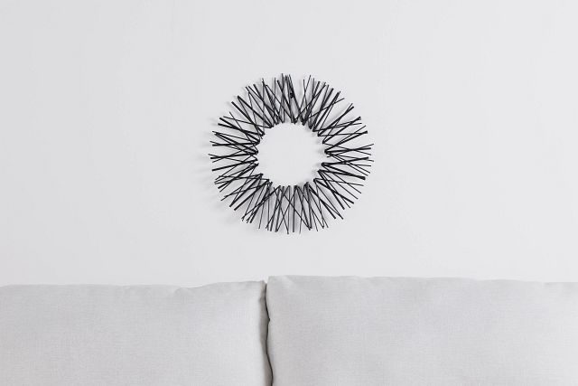 Burst Silver Small Wall Art