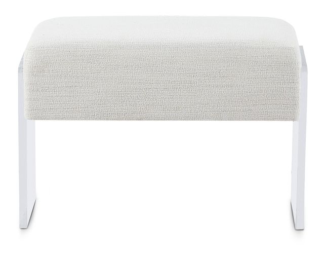 Ocean Drive White Acrylic Bench