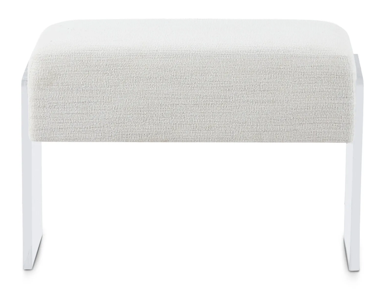 Ocean Drive White Acrylic Bench