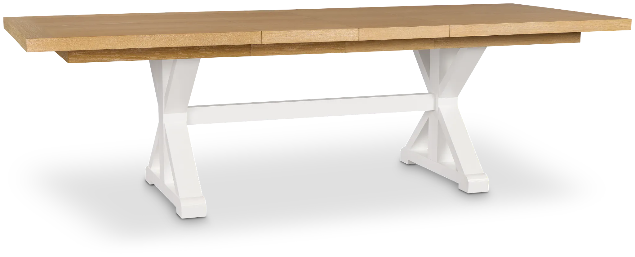 Nantucket Two-tone Light Tone Trestle Table