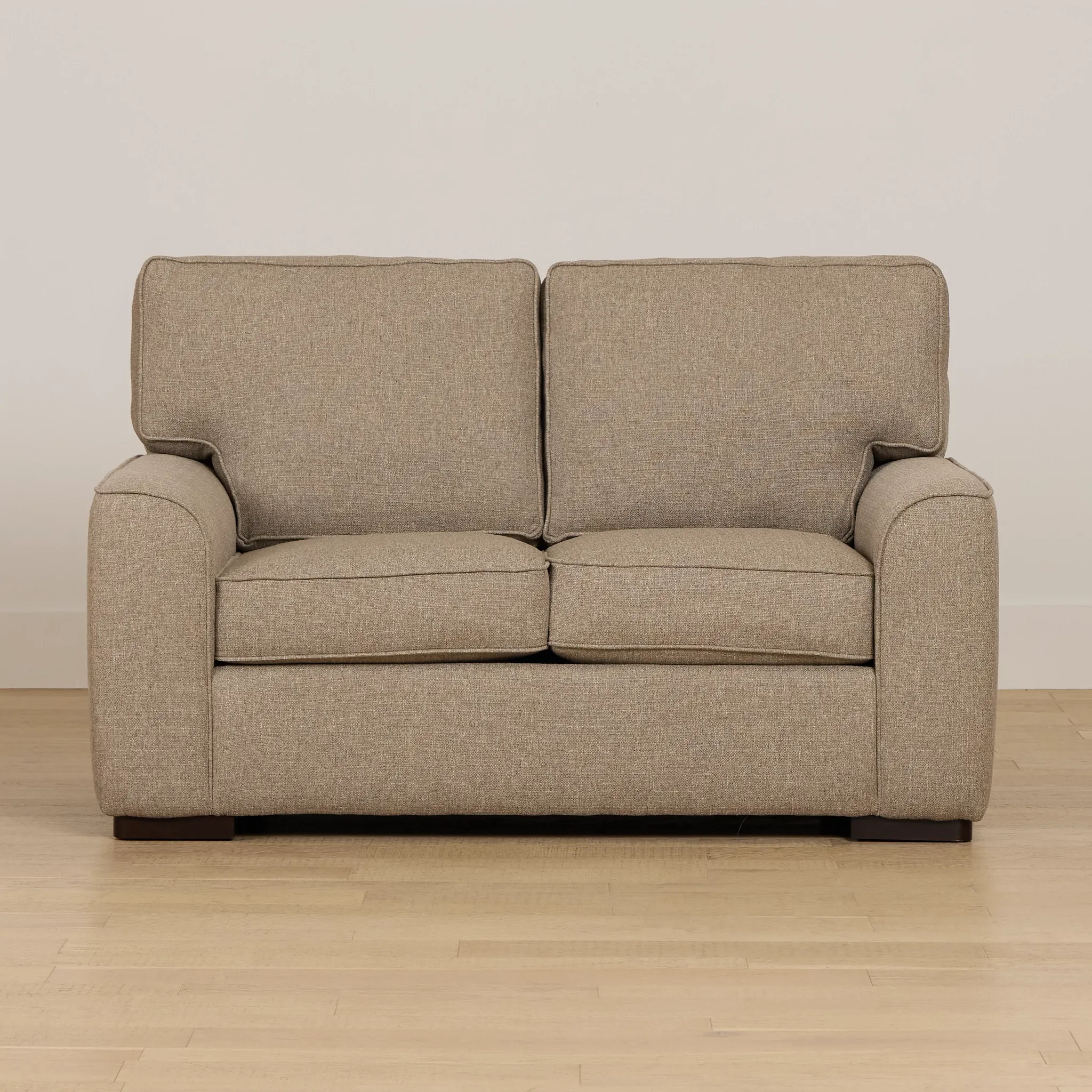 Sinclair Brown Fabric Loveseat