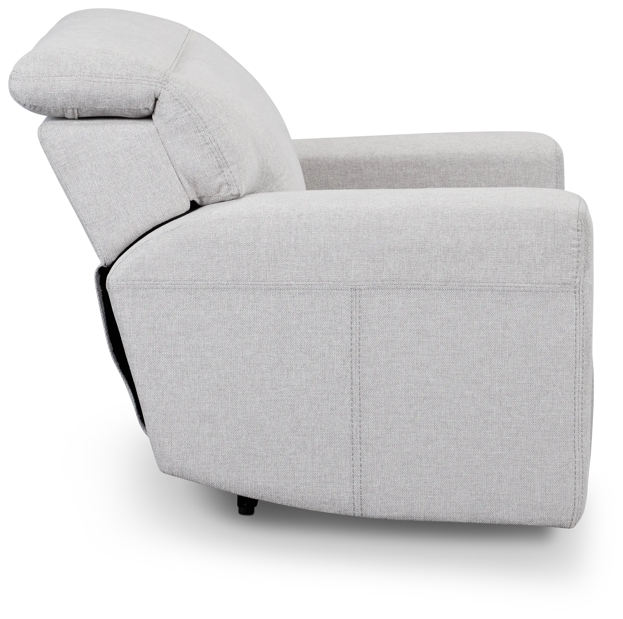 Callum Light Gray Fabric Recliner