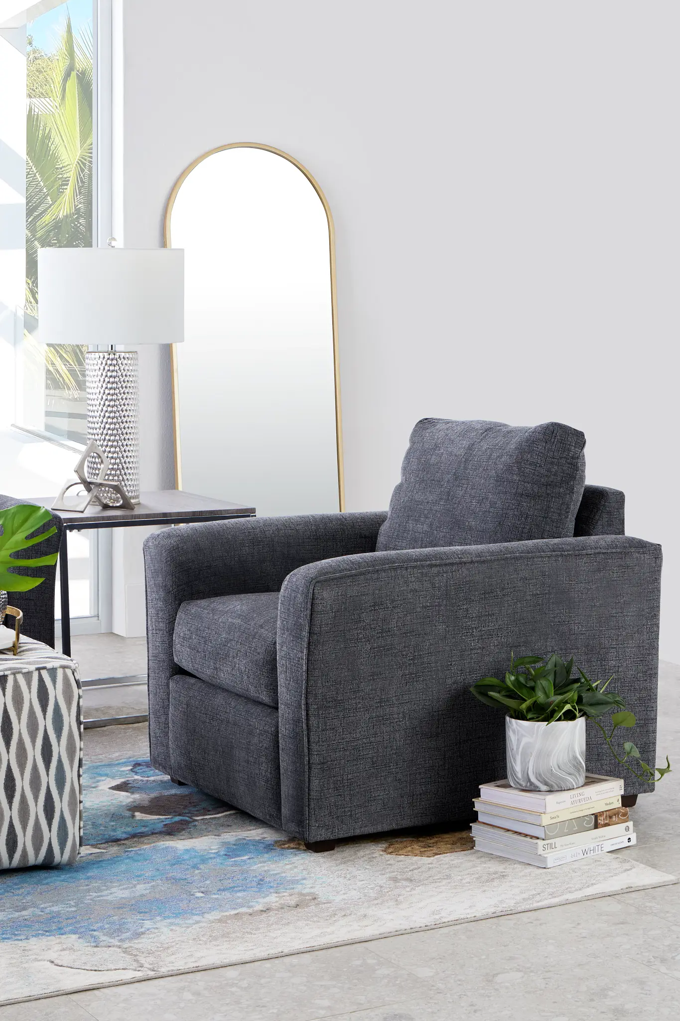 Maxie Dark Gray Micro Chair Maxie Dark Gray Micro Chair