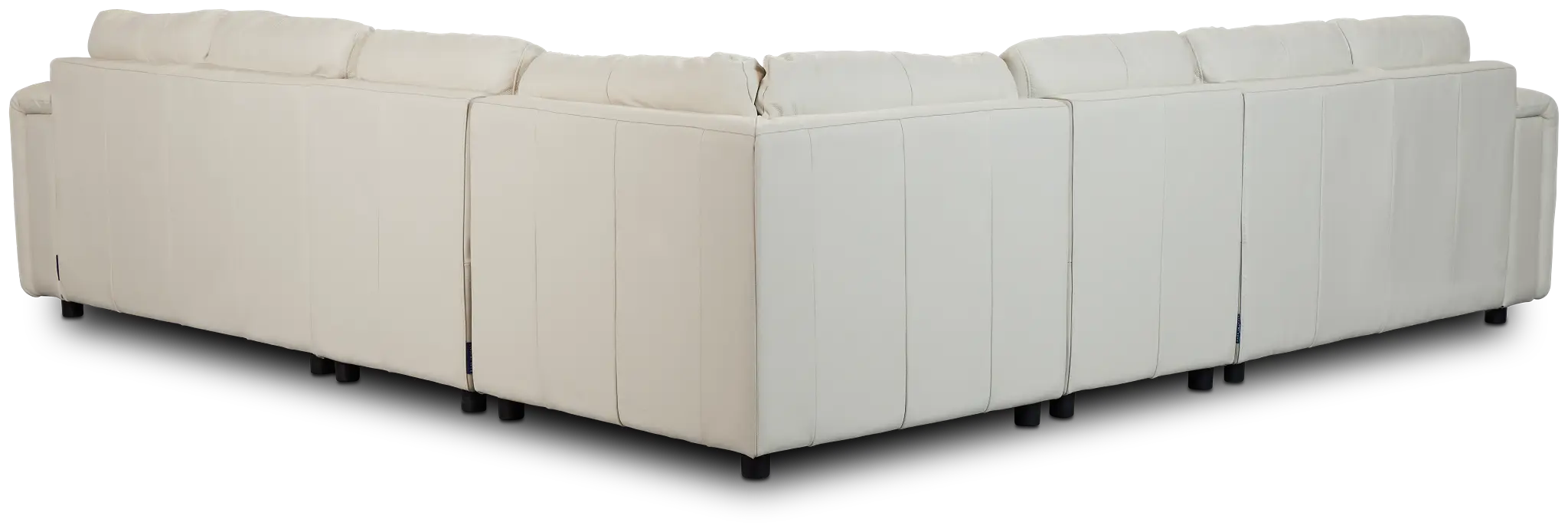 Rowan Light Beige Leather Large Two-arm Sectional Rowan Light Beige Leather Large Two-arm Sectional