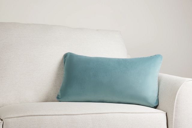 Reign Light Blue Lumbar Accent Pillow