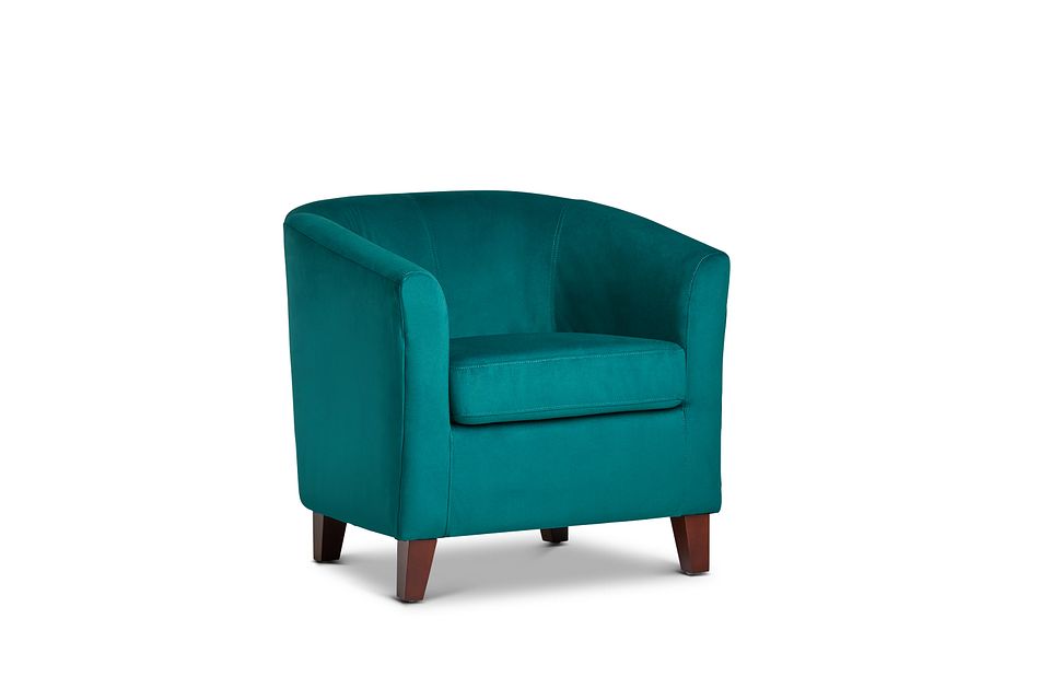 Concord Teal Velvet Accent Chair Home Accents Accent Chairs City Furniture Teal green blue velvet scallop tub chair armchair.