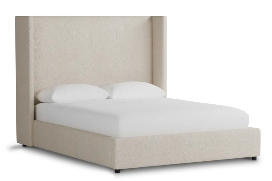 Captiva Revenue Beige 60" Upholstered Shelter Bed Captiva Revenue Beige 60" Upholstered Shelter Bed