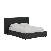 Grayton Elite Black 44" Upholstered Platform Bed