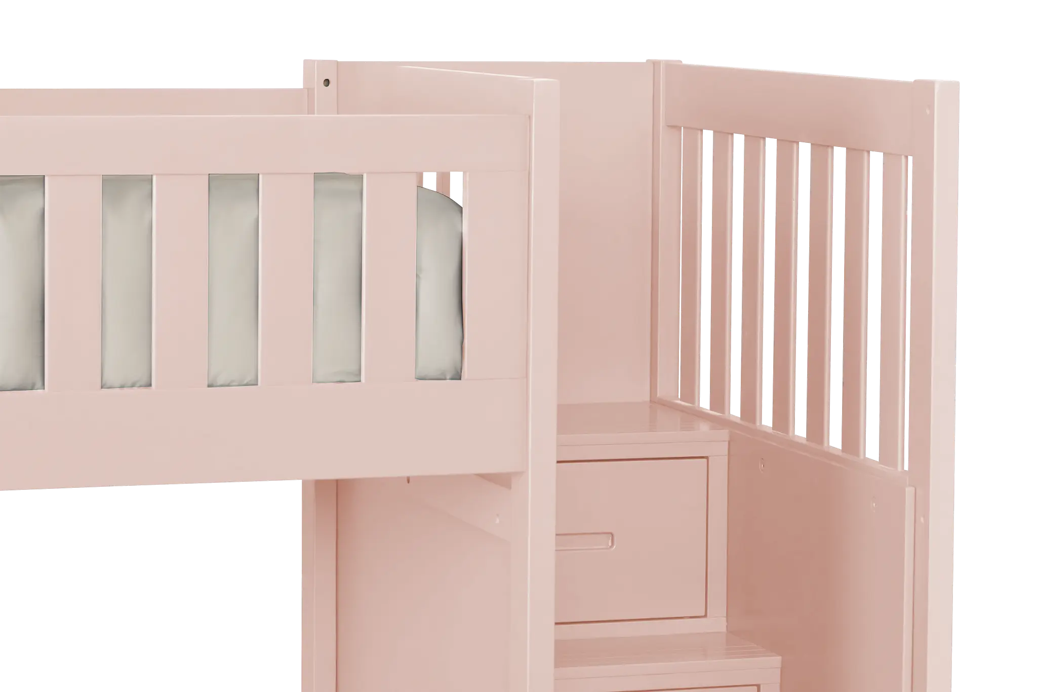 Charleston Pink Step Trundle Bunk Bed Charleston Pink Step Trundle Bunk Bed