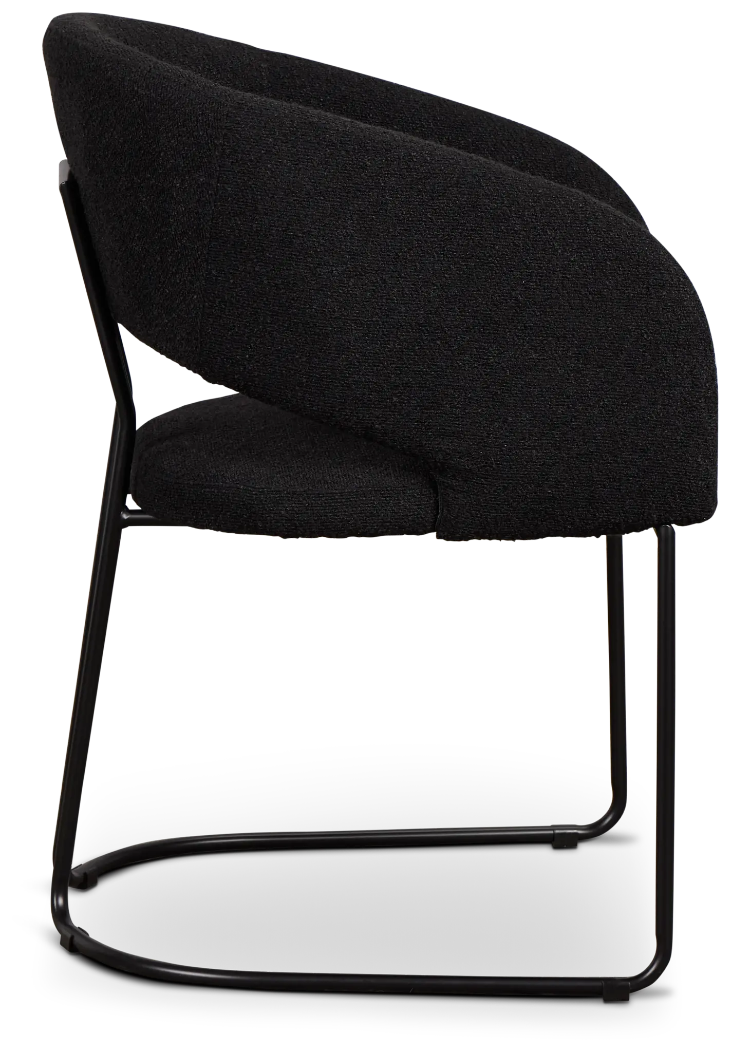 Merrick Black Round Upholstered Side Chair Merrick Black Round Upholstered Side Chair