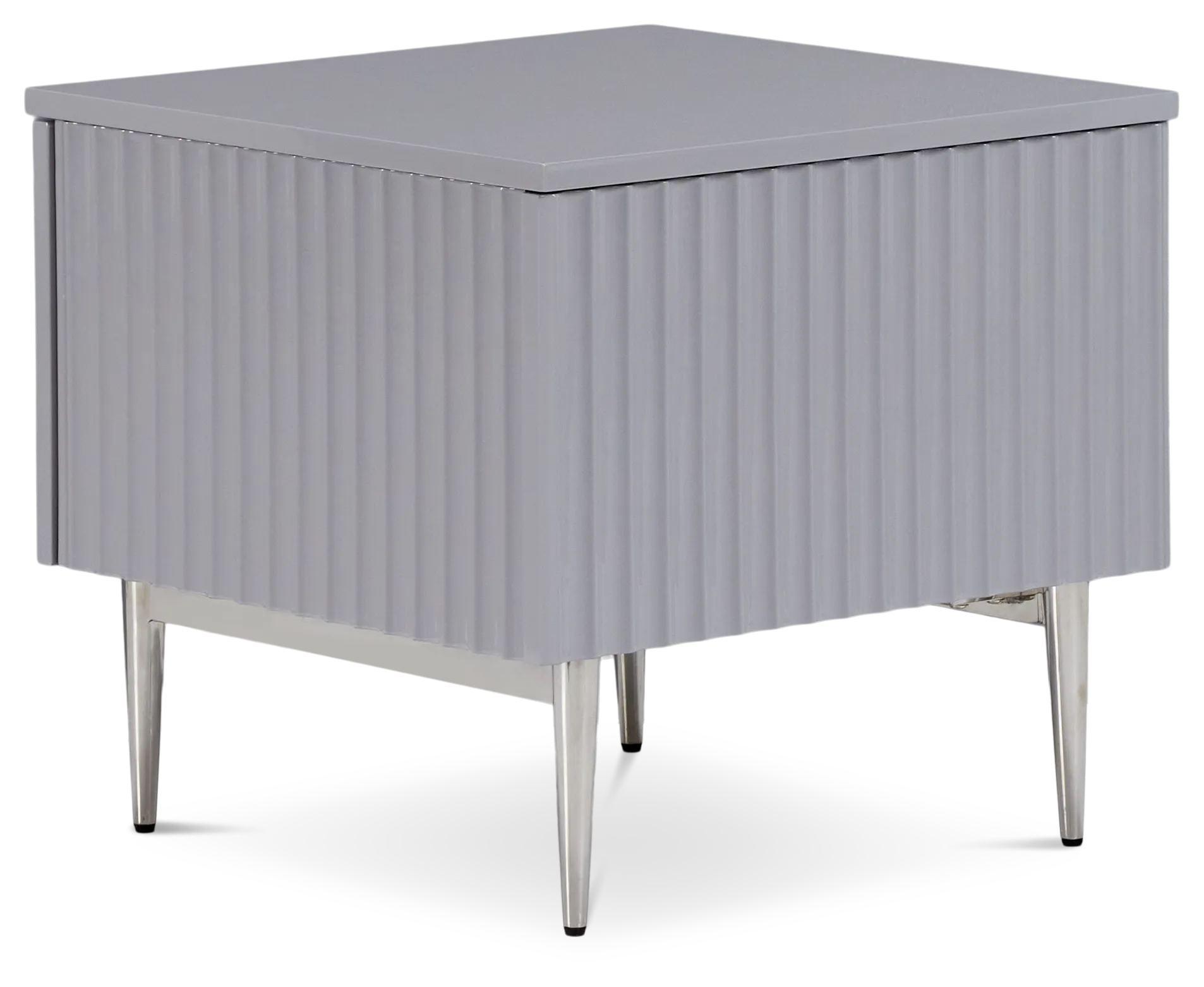 Surge Gray Rectangular End Table