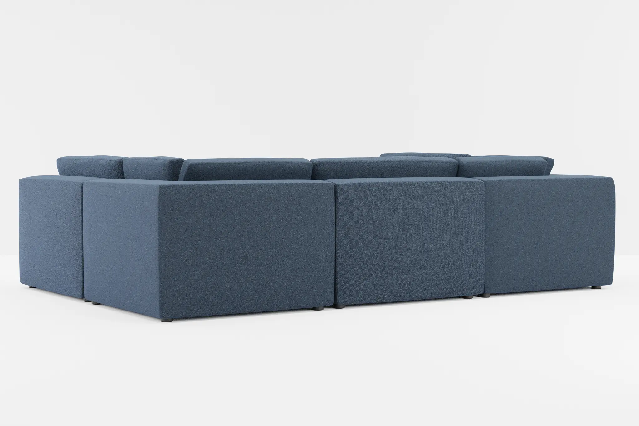 Destin Elite Dark Blue Fabric 6-piece Pit Sectional Destin Elite Dark Blue Fabric 6-piece Pit Sectional