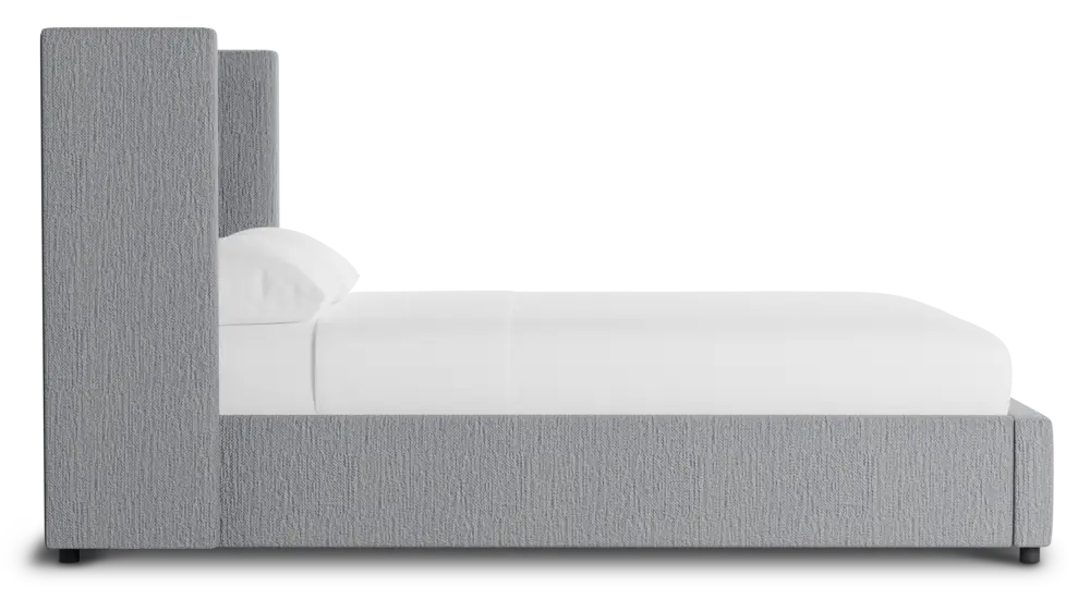 Captiva Revenue Gray 48" Upholstered Shelter Bed Captiva Revenue Gray 48" Upholstered Shelter Bed