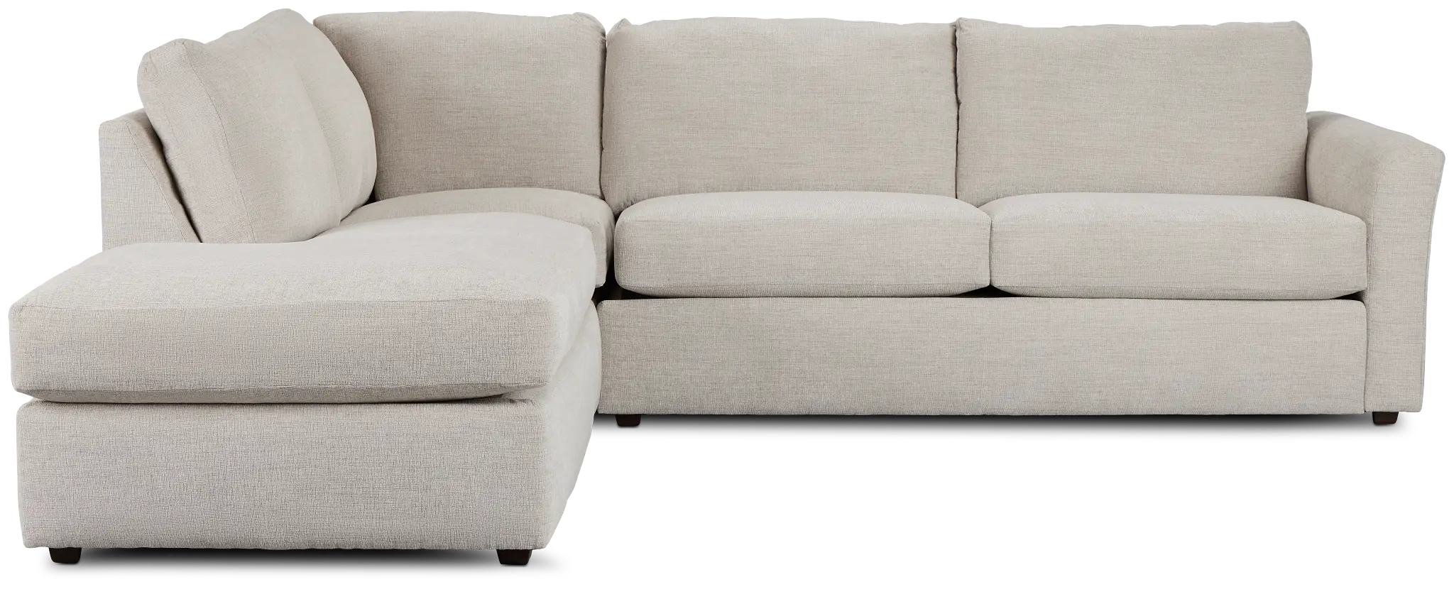Davis Gray Micro Left Bumper Sectional Davis Gray Micro Left Bumper Sectional