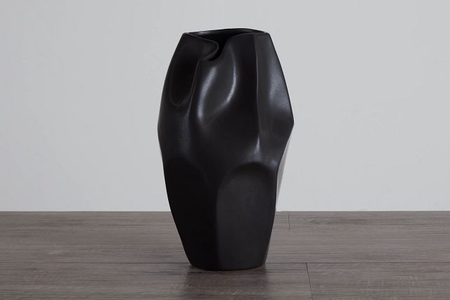 Honor Black Ceramic Vase