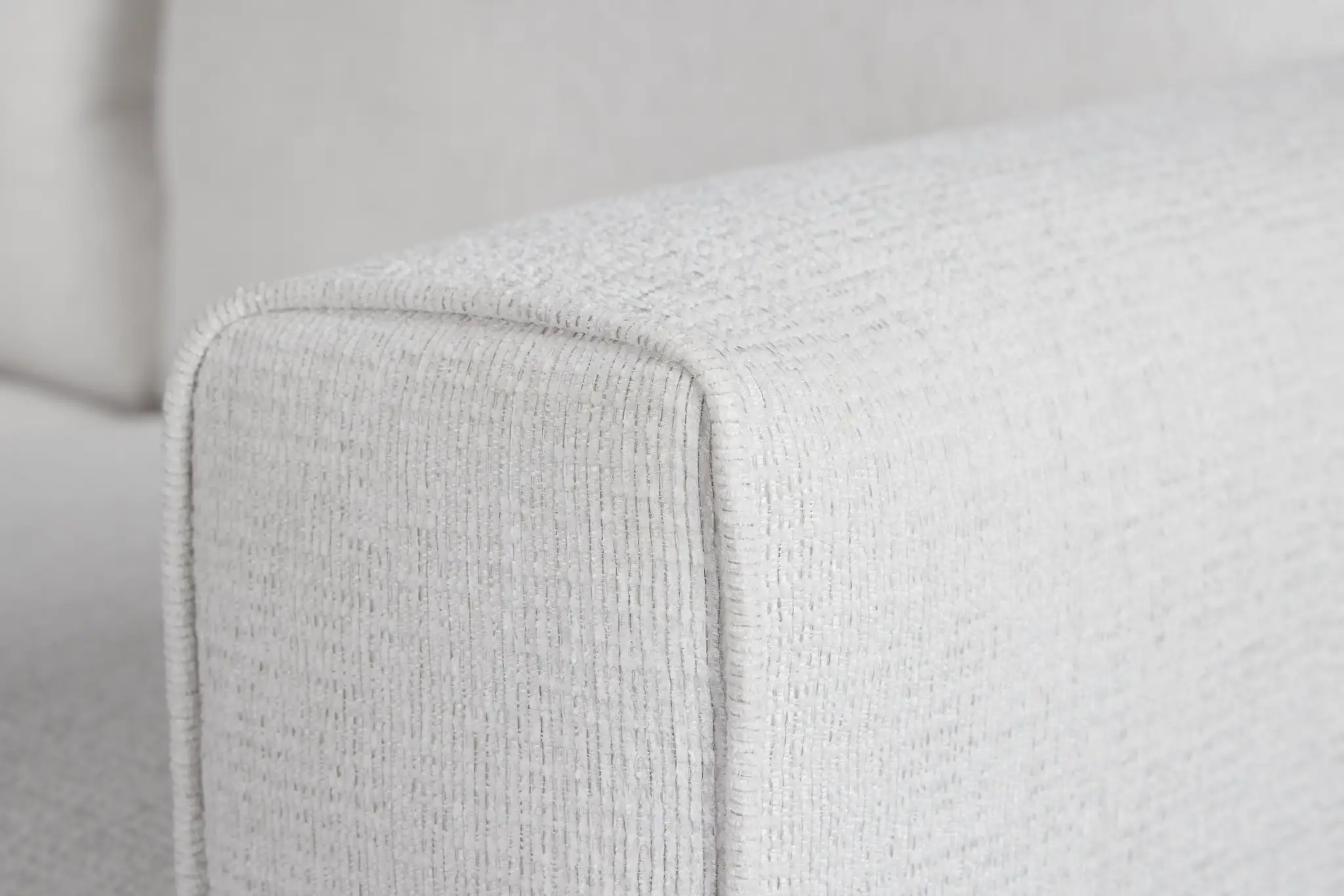 Avalon White Fabric Left Chaise Sectional Avalon White Fabric Left Chaise Sectional