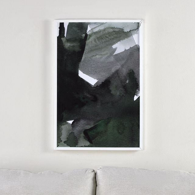 Mauriso Dark Green Framed Wall Art