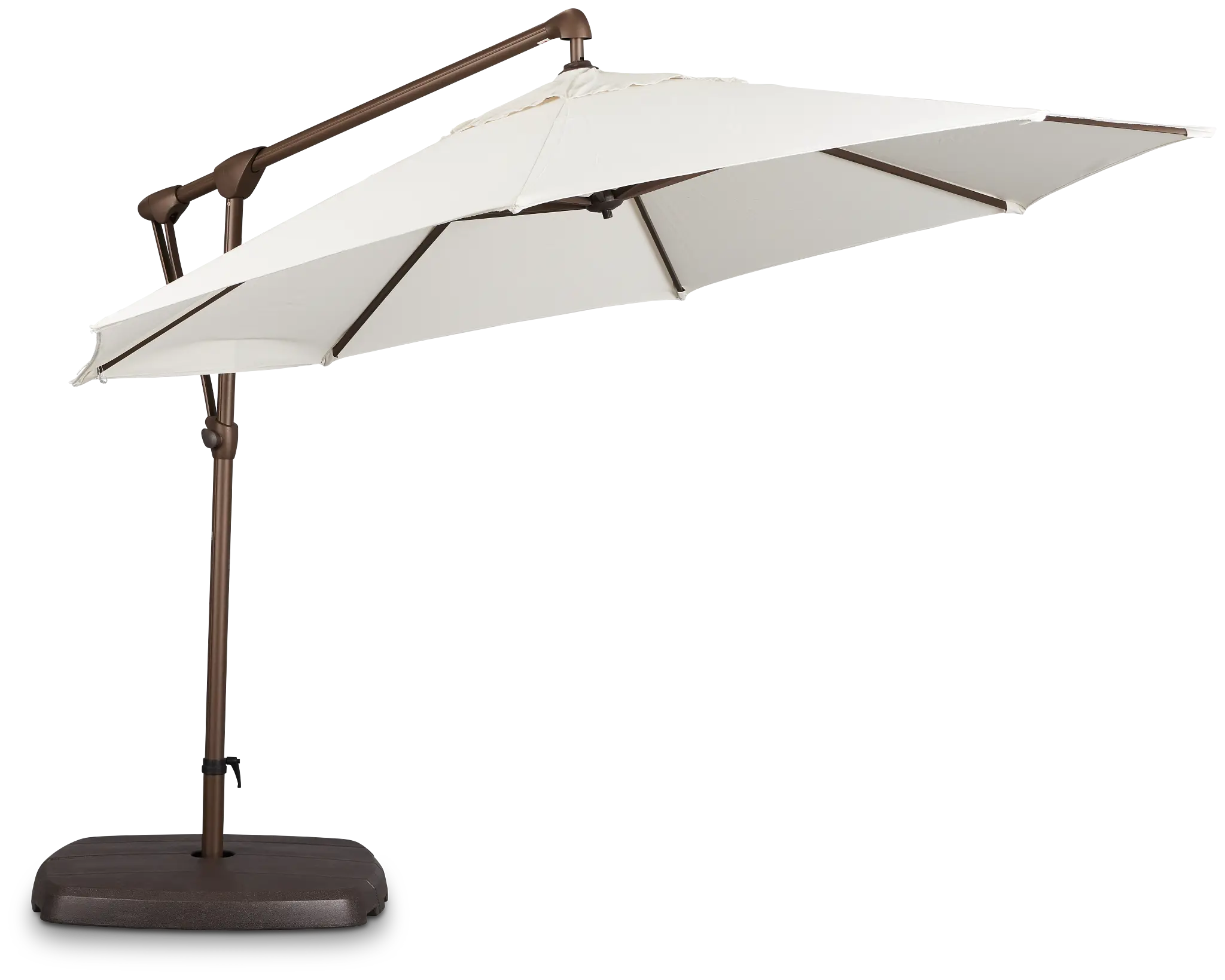 Grenada White Cantilever Umbrella Set Grenada White Cantilever Umbrella Set
