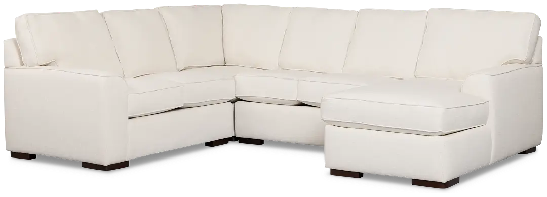 Sinclair Light Beige Fabric Medium Right Chaise Sectional Sinclair Light Beige Fabric Medium Right Chaise Sectional