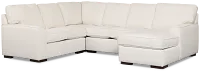 Sinclair Light Beige Fabric Medium Right Chaise Sectional