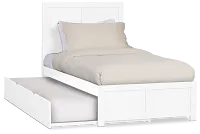 Charleston White Panel Trundle Bed