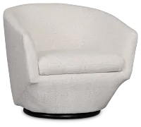 Baylor Light Beige Fabric Swivel Chair