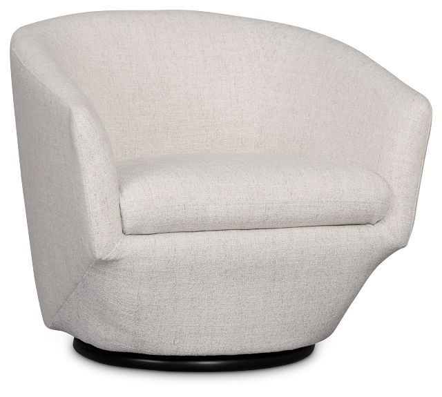 Baylor Light Beige Fabric Swivel Chair
