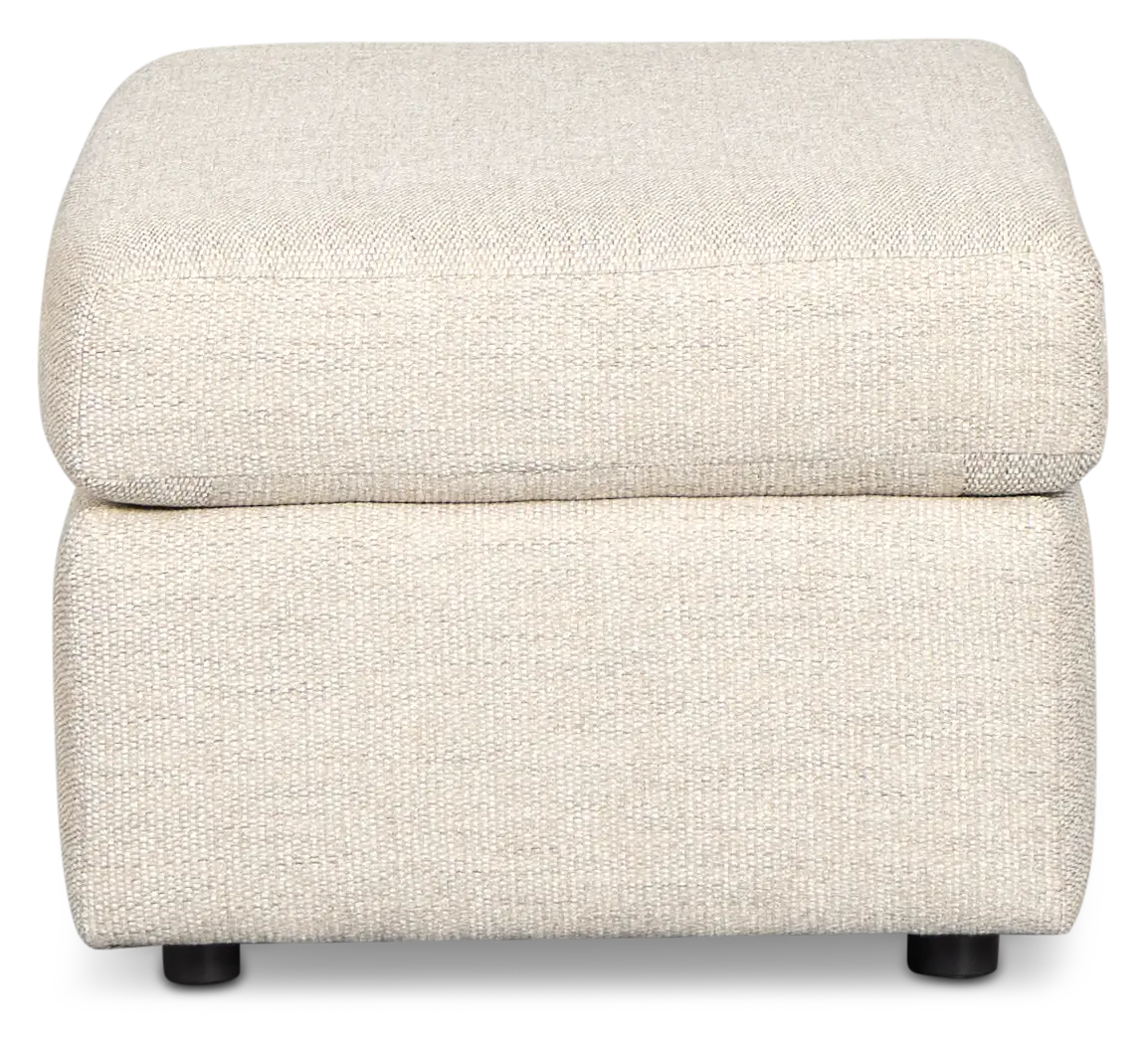 Maxwell Light Gray Fabric Ottoman Maxwell Light Gray Fabric Ottoman