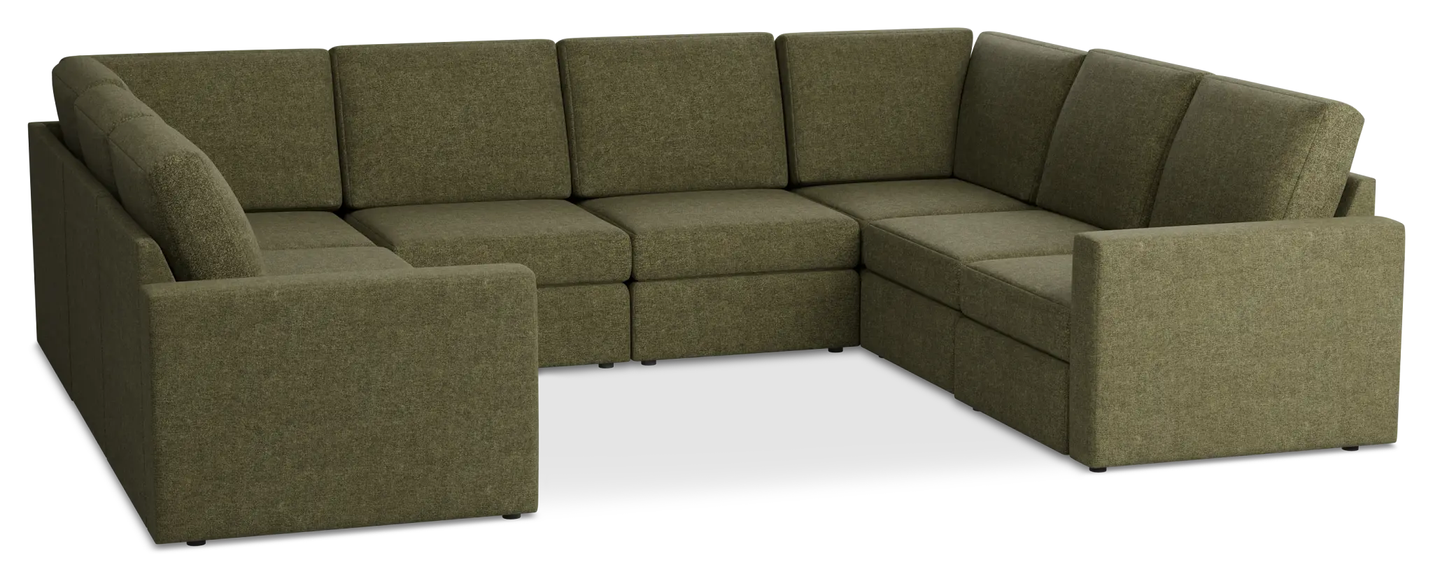 Citymod Green Fabric 8-piece Modular Sectional Citymod Green Fabric 8-piece Modular Sectional