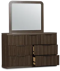 Camden Dark Tone Dresser & Mirror