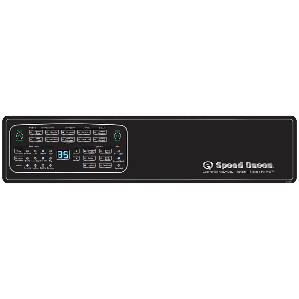 Speed Queen 7004 Series Black Front Load Gas Dryer Speed Queen 7004 Series Black Front Load Gas Dryer