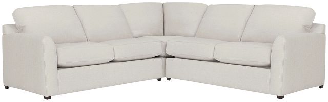 Asheville Light Taupe Cool Mfoam Two-arm Left Memory Foam Sleeper Sectional