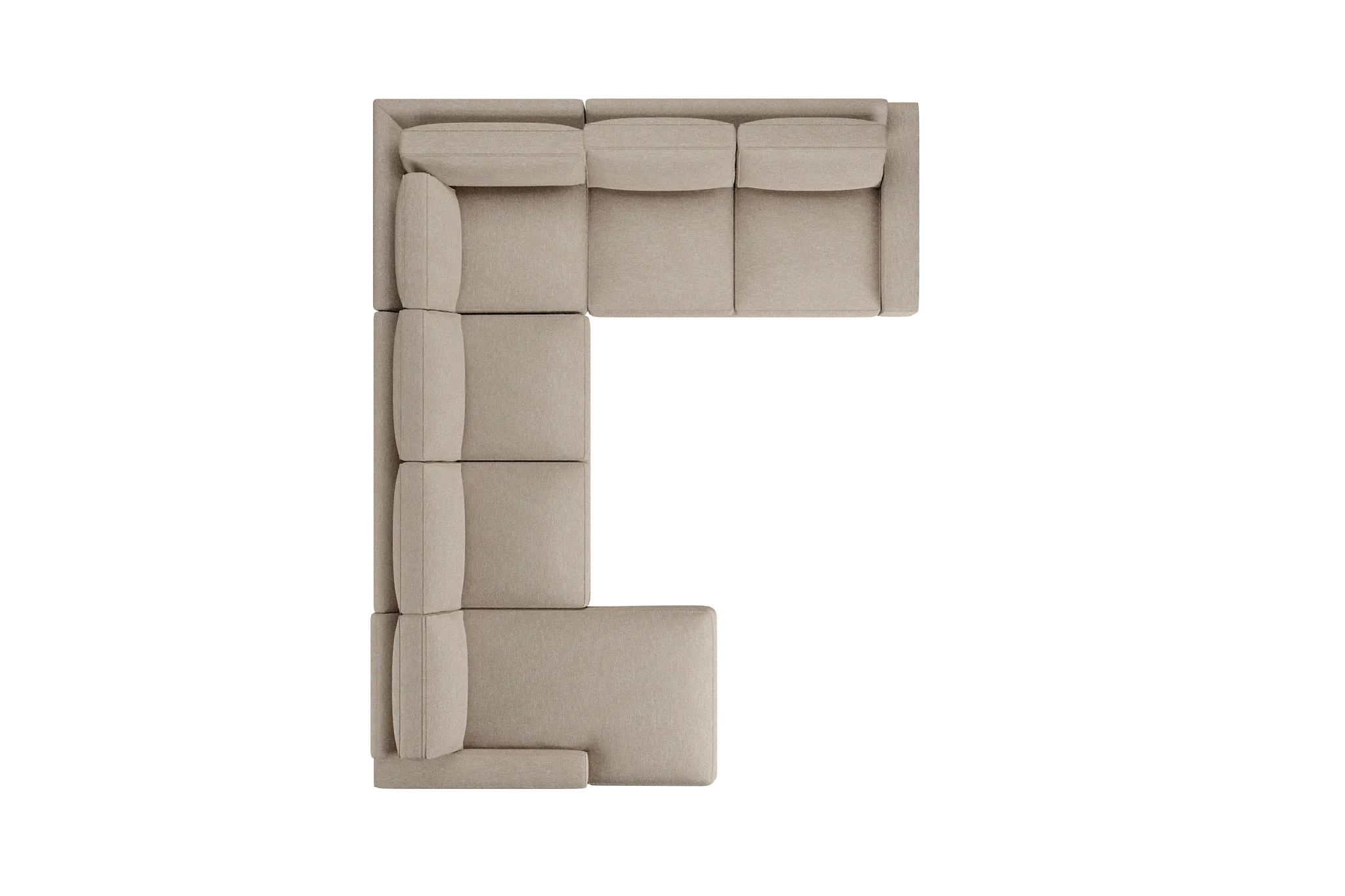 Edgewater Victory Taupe Medium Left Chaise Sectional