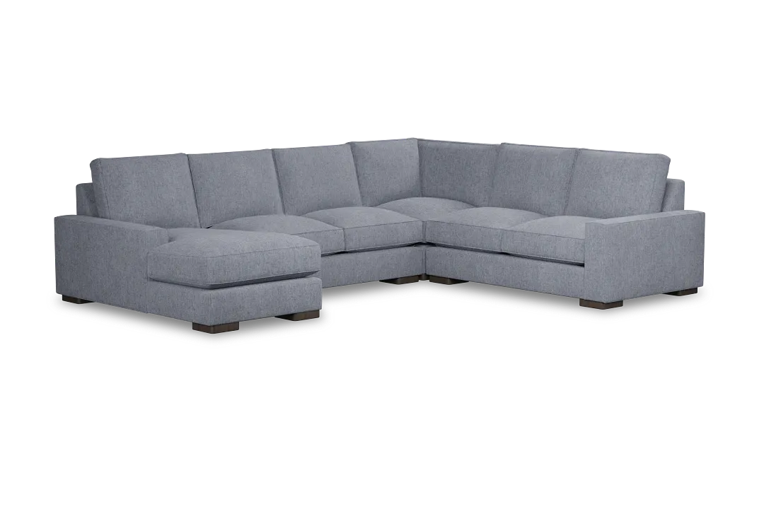 Edgewater Elevation Gray Medium Left Chaise Sectional