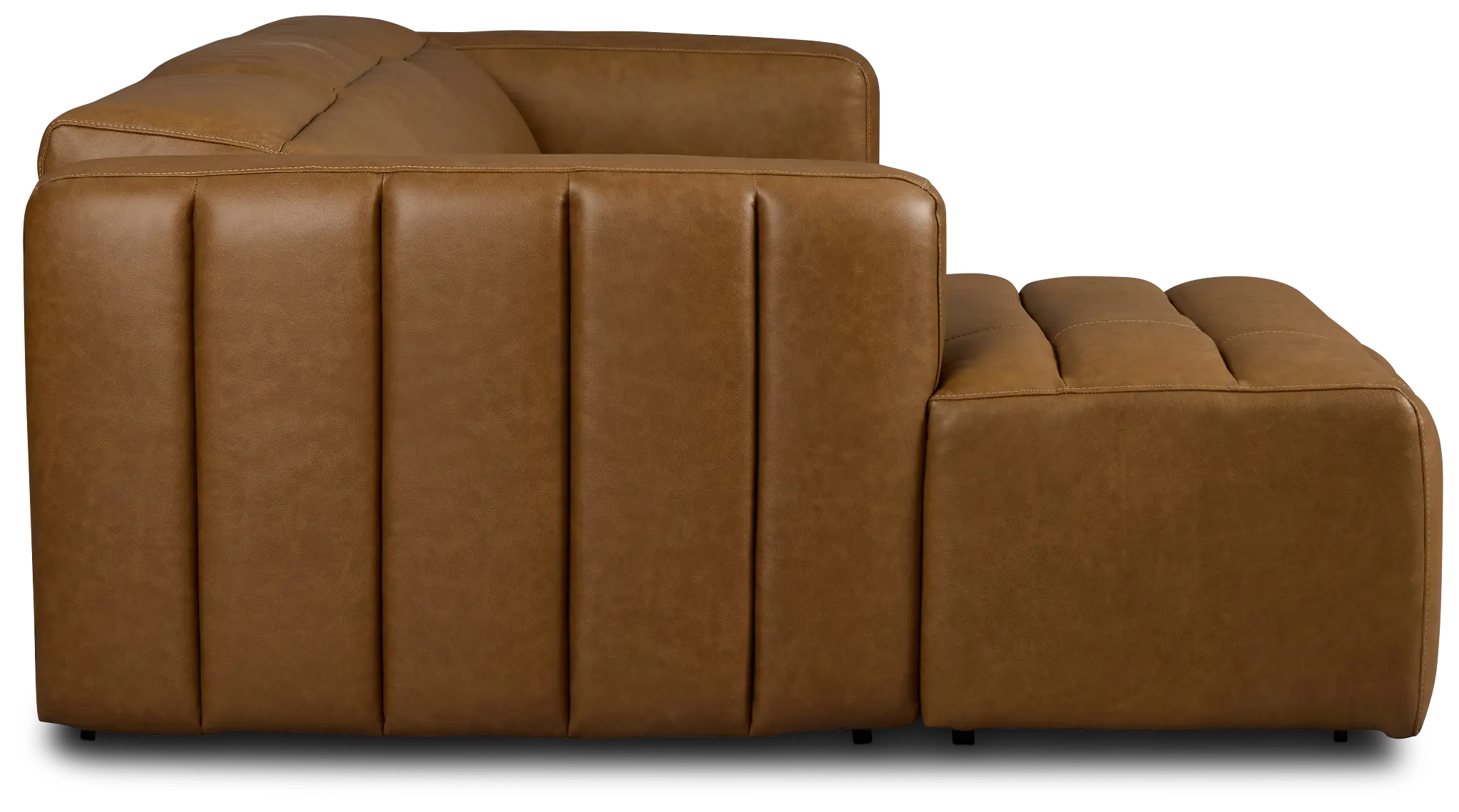 Jace Medium Brown Lthr/vinyl Left Chaise Power Reclining Sectional Jace Medium Brown Lthr/vinyl Left Chaise Power Reclining Sectional